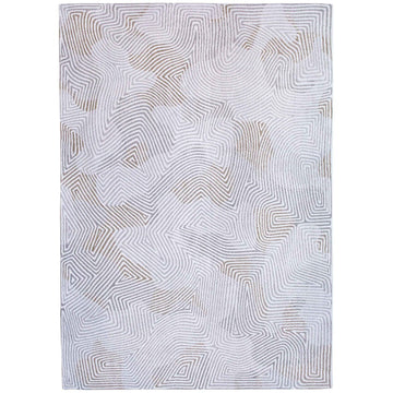Louis De Poortere Meditation Coral 9228 Oyster White Washable Polyester Flatweave Eco-Rug-Louis De Poortere-Rug Love - The Most Loved Rug Store